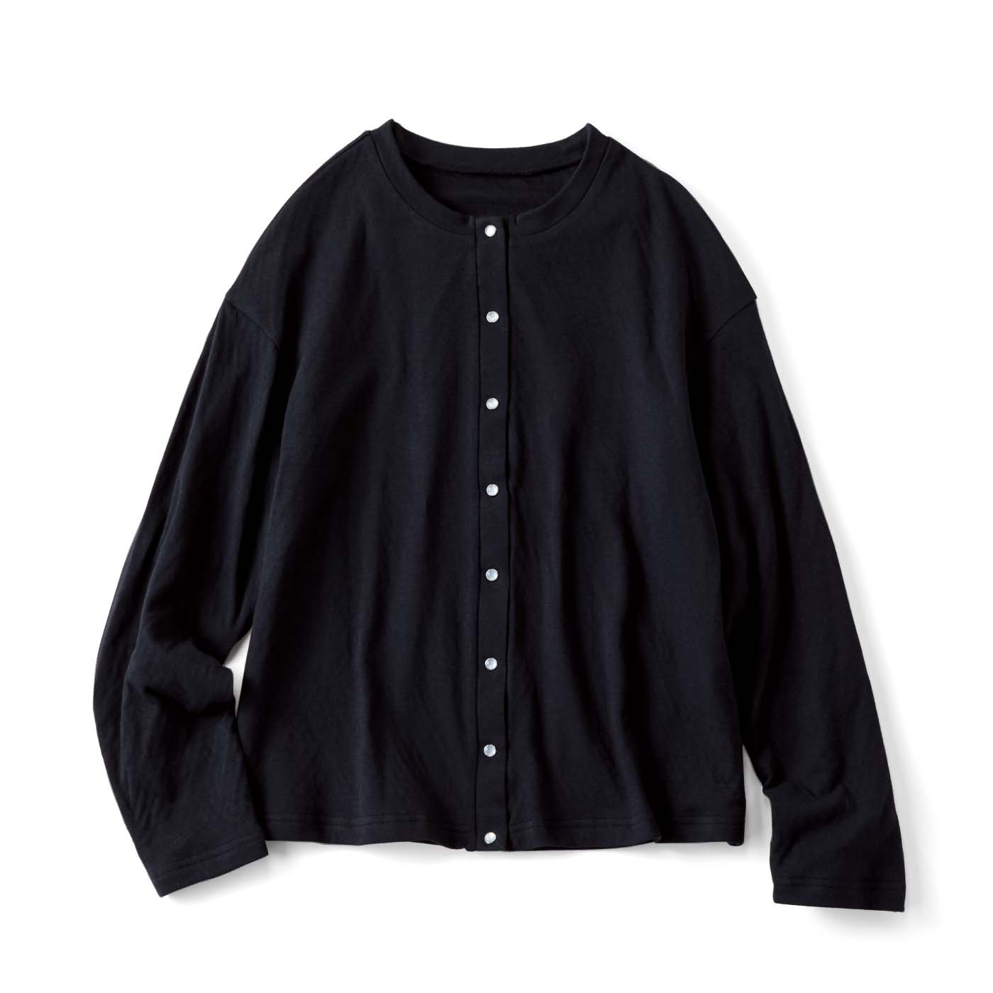 Live in  comfort|コットンＷガーゼカーデ〈ＢＫ〉リブイン
