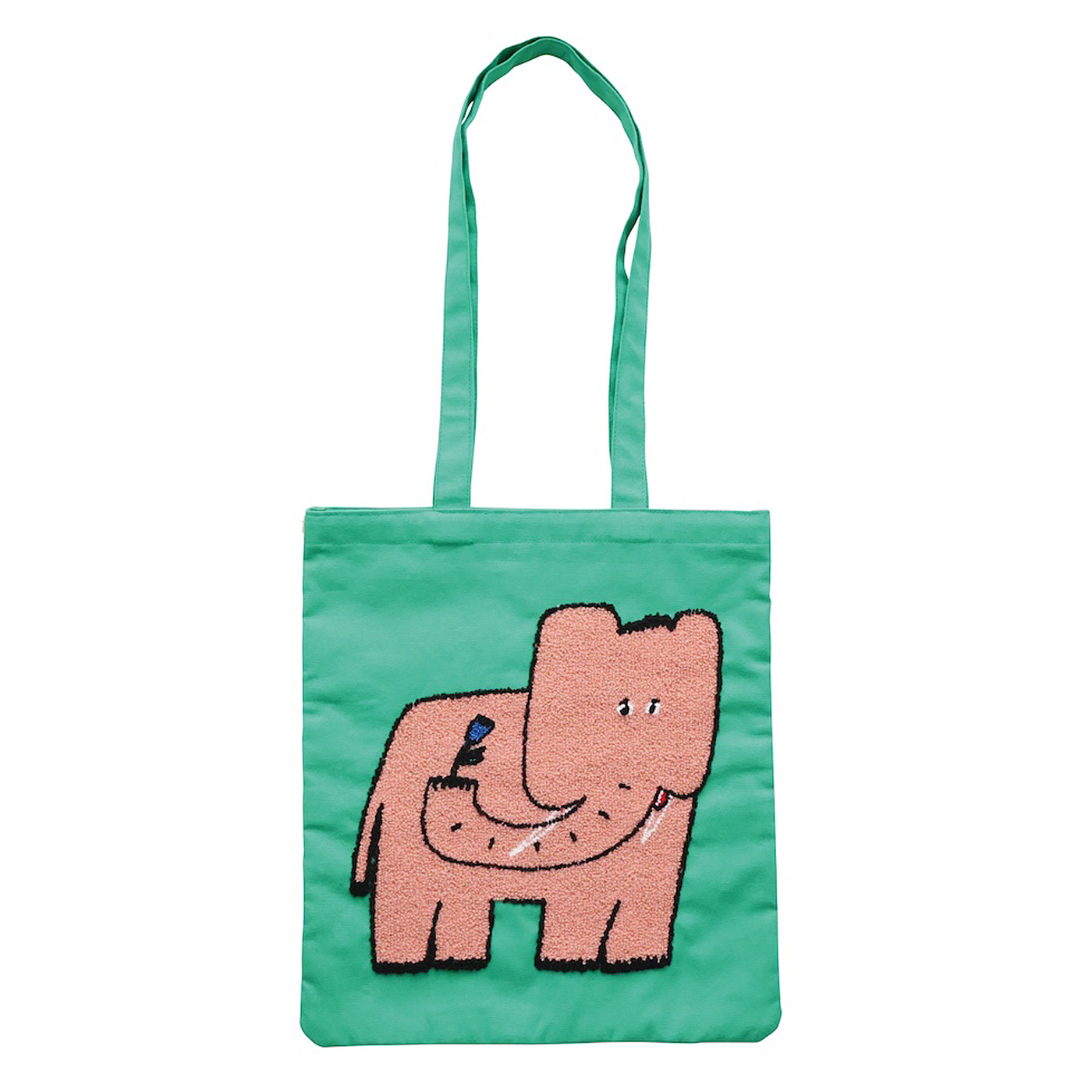 フェリシモの雑貨Kraso［クラソ］|〈Olya〉Fluffy Rectangle tote bag Elephant