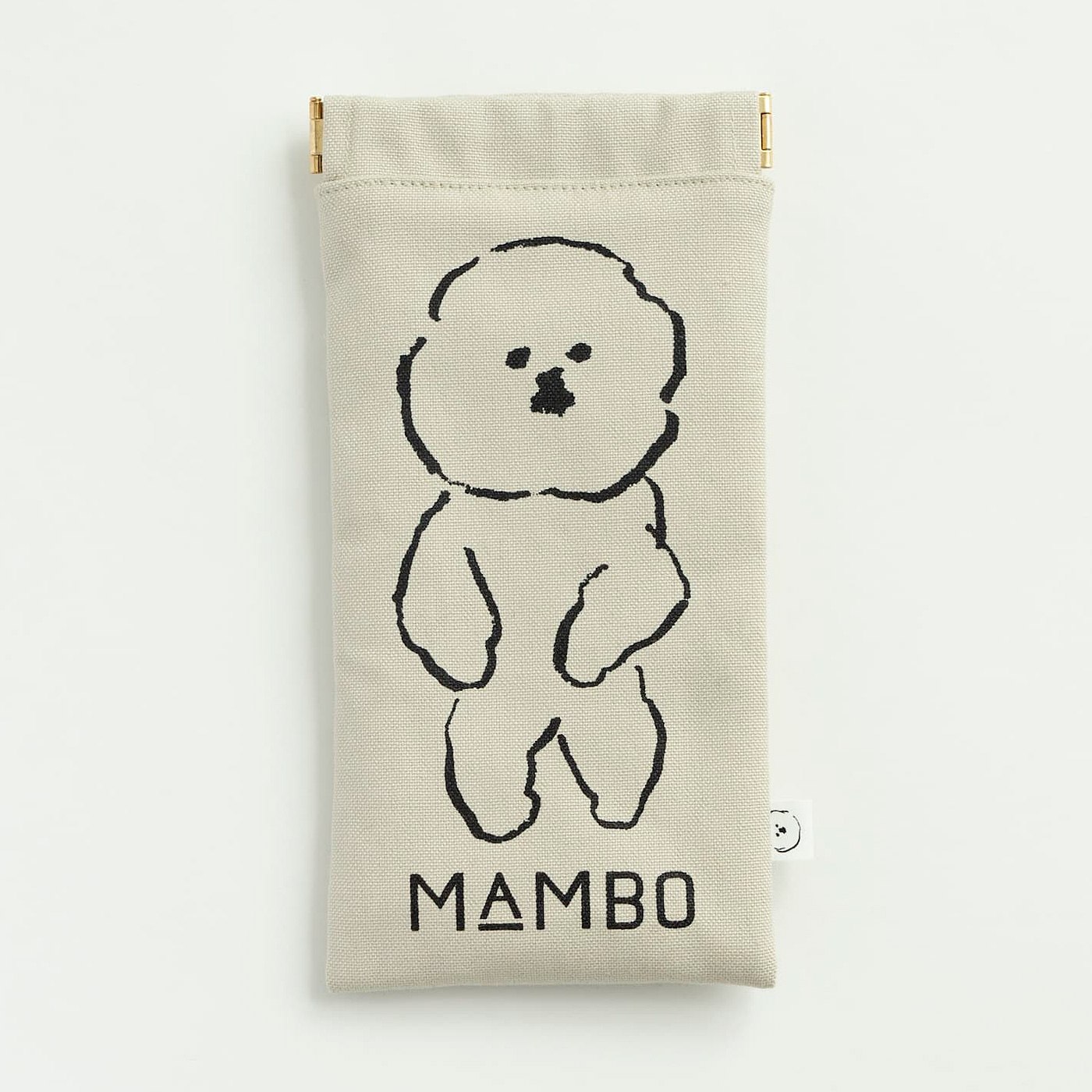 フェリシモの雑貨Kraso［クラソ］|MAMBO フラットバネポーチ long〈グレーベージュ〉
